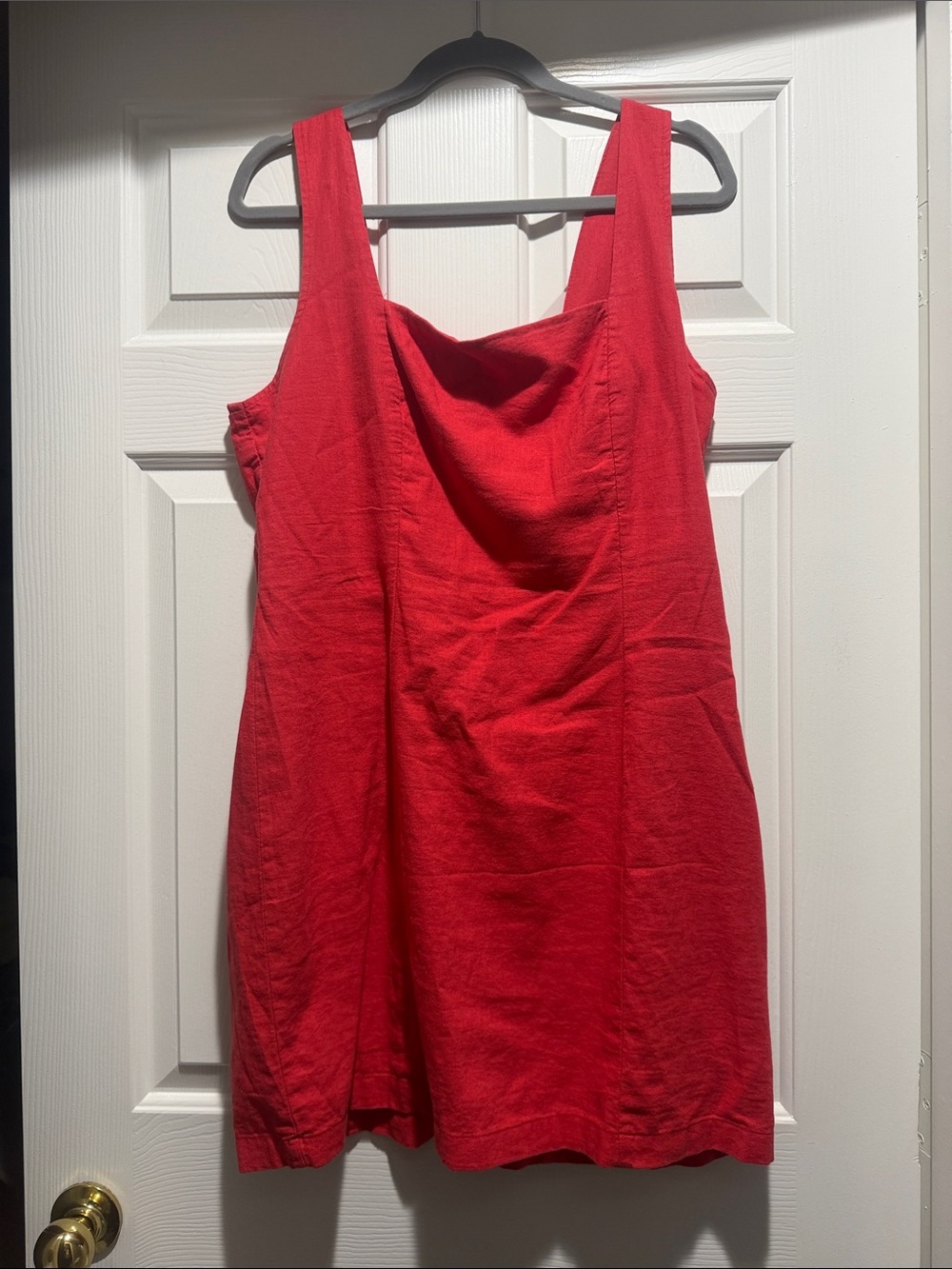 Old Navy Red Sleeveless Cowl Neck Dress